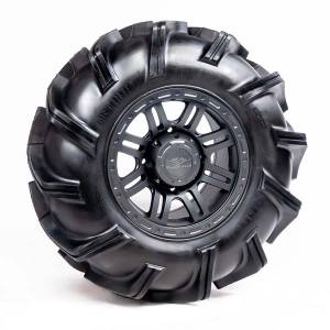 Pre-Mounted - 29.5-9-14 Outlaw 3 Tire with Glide SBL-8S 14x7 4/137 5+2 Gun Metal Gray Wheel 8012214OUTLAW3295X9X - A20-317