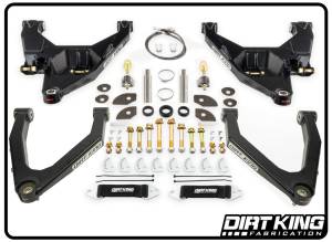 Dirt King Long Travel Kit with Bushing Upper Arms - DK-631708-B